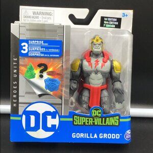 DC Heroes Unite GORILLA GRODD 4" Action Figure Super-Villains
